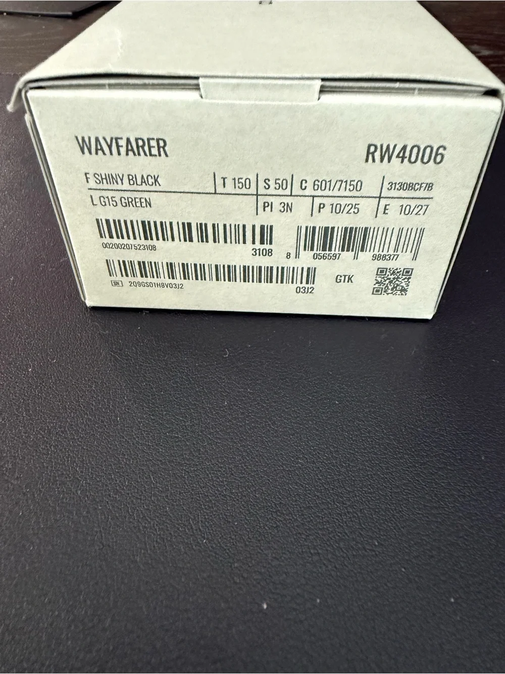 Ray-Ban Wayfarer META Sunglasses - Black Frame with Green Lenses
